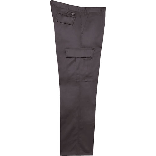 Big Bill 6 Pocket Cargo Pants, Heavy-Duty Twill, 28W x 30L, Gray
