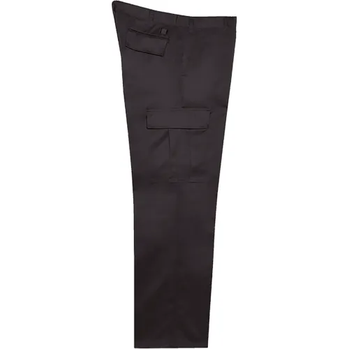 Big Bill 6 Pocket Cargo Pants, Heavy-Duty Twill, 34W x 32L, Black