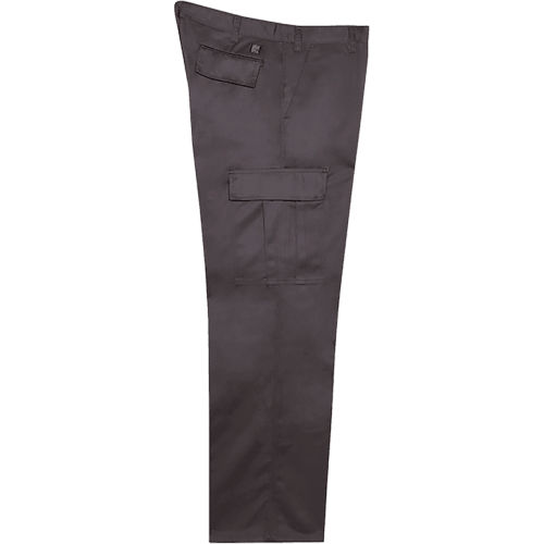 Big Bill 6 Pocket Cargo Pants, Heavy-Duty Twill, 46W x Unhemmed, Gray