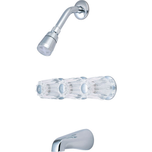 Olympia Elite P3220 Three Handle Tub/Shower Set Polished Chrome
