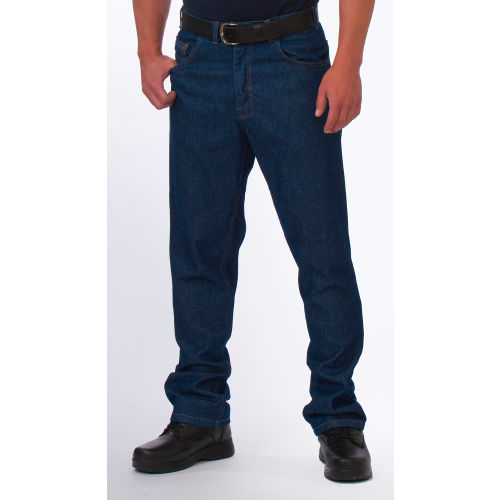 Big Bill Regular Jeans Indura Denim 14 oz., 36W x 32L, Flame Resistant, Blue