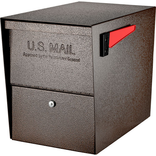 Mail Boss Package Master Commercial Locking Mailbox Bronze