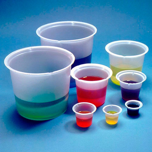 Qorpak 235339 Disposable Polystyrene Beakers, 50mL, Translucent, Case