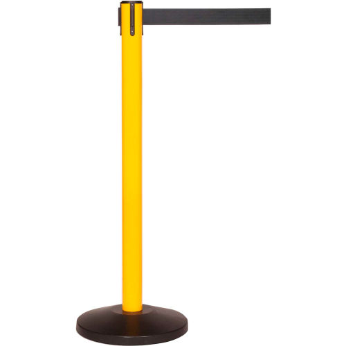 SafetyMaster 450 Retractable Belt Barrier 40 Yellow Post 7 1 2 safetymaster-450-retractable-belt-barrier-40-yellow-post-7-1-2