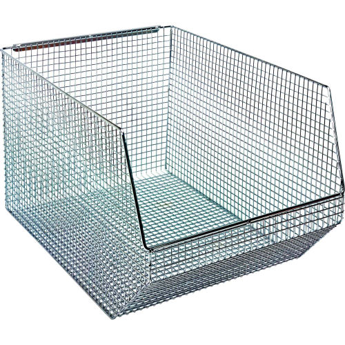 Quantum Chrome Wire Mesh Bin QMB560C - 11"W x 18-1/2"D x 10-1/4"H - Pkg Qty 5