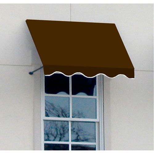 Awntech RR22-7BRN, Window/Entry Awning 7' 4-1/2" W x 2'D x 2' 7"H Brown