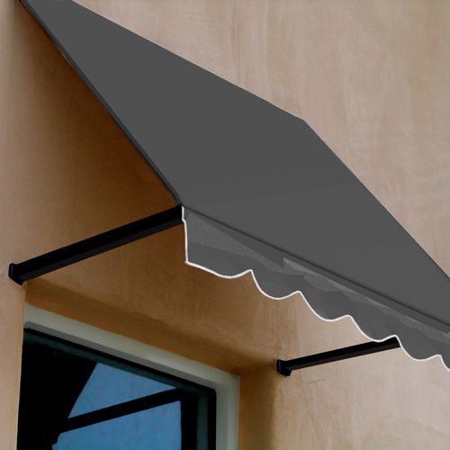 Awntech RR22-5G, Window/Entry Awning 5' 4-1/2" W x 2'D x 2' 7"H Gray