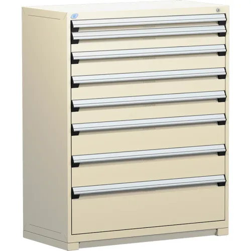 Rousseau Metal® Heavy Duty Modular 8 Drawers, 48"W x 24"D x 60
