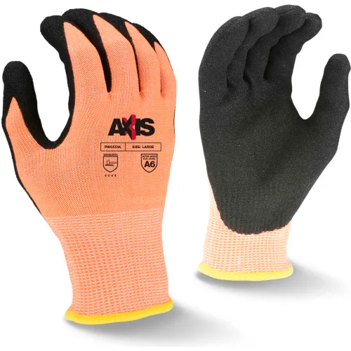 Radians® RWG559L Axis™ Cut Resistant Gloves, Sandy Nitrile Palm