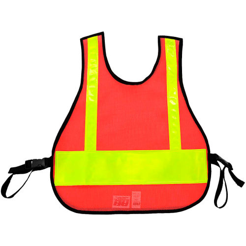 R&B Fabrications Traffic Safety Vest, with Titile, Safety Orange