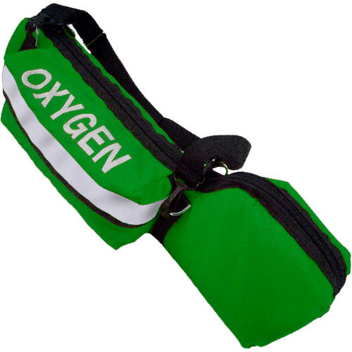 R&B Fabrications Oxygen D Cylinder Bag w/Padded Head, Green