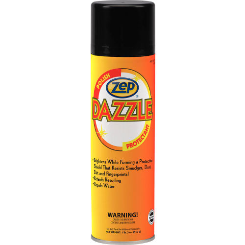 Zep Dazzle™ Aerosol Polish and Cleaner, 18 oz. Aerosol Can, 12 Cans/Case