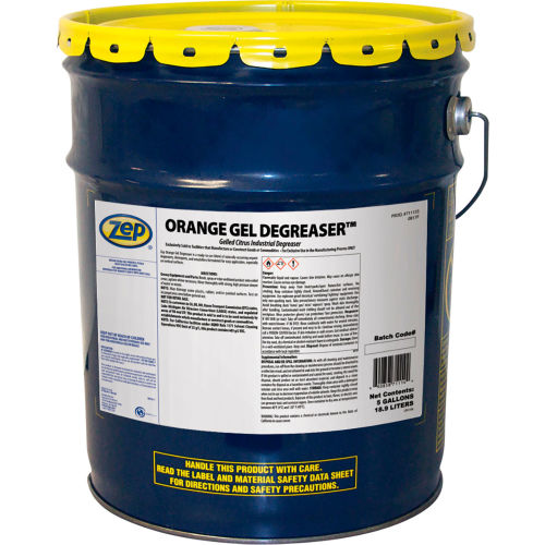 Zep Orange Gel Liquid Degreaser, 5 Gallon Pail