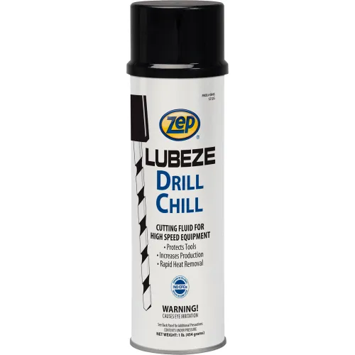 Zep® Lubeze Drill Chill Cutting Oil, 16 oz. Aerosol Can, 12 Cans