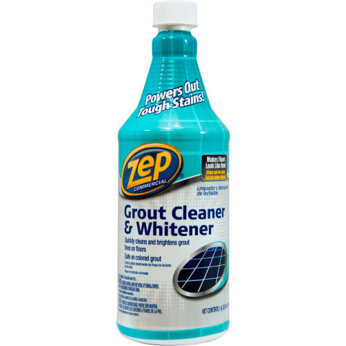 Zep® Grout Cleaner & Whitener, Quart Bottle, 4 Bottles ZU1046324