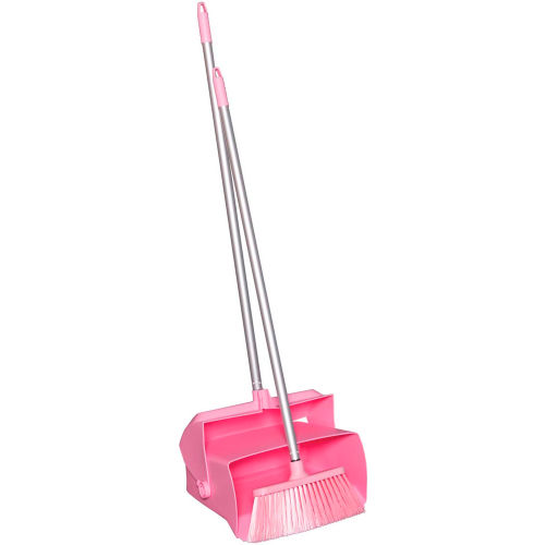 Remco 62501 Lobby Dustpan w/Broom, Pink