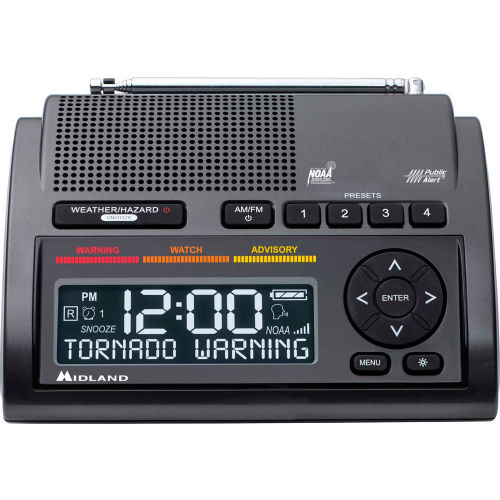 Midland® Deluxe NOAA Weather Radio, Black
