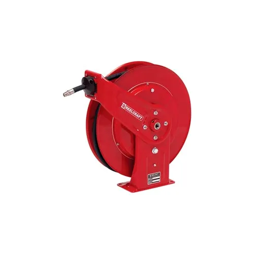 Reelcraft 7450 OHP 1/4x50' 5000 PSI Heavy Duty Spring Retractable High  Pressure Grease Hose Reel