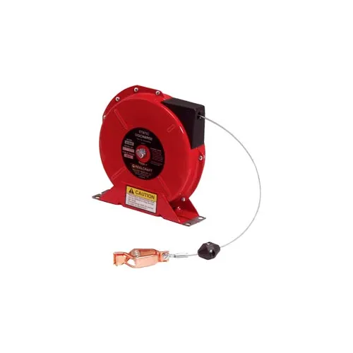 Reelcraft G 3050 Static Discharge/Grounding Reel, 50ft, w/100A Grounding  Clamp on end