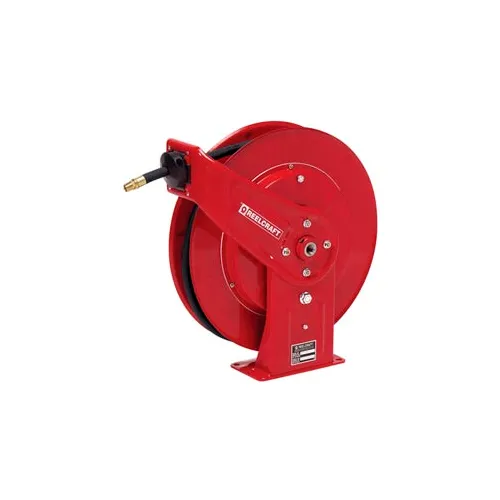 Reelcraft PW7650 OHP 3/8x50' 4500 PSI Spring Retractable Pressure Wash  Hose Reel