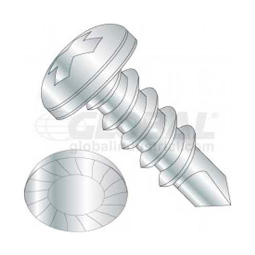 8 X 1-1/2 Phillips Pan Head Tek Screw, Package Of 50