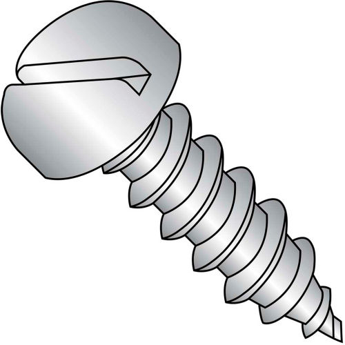 #8 X 3/8 Slot Pan Head Sheet Metal Screw - 18-8 Stainless Pkg Of 50