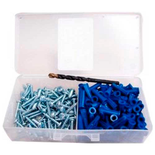 Toggle Bolts, Small Drawer Assortment, 8 Items, 215 Pieces