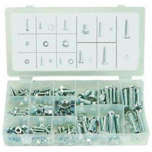 Metric J.I.S. Hex Flange Bolts & Nuts, Small Drawer Assortment, 24 Items, 229 Pieces