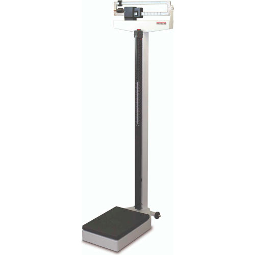 Rice Lake RL-MPS-10 Mechanical Physician Scale with Height Rod - LB Only, 440 lb x 4 oz