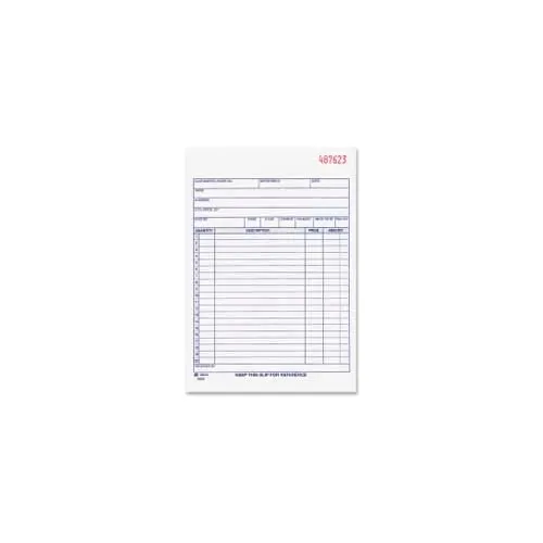 Adams® Sales Order Book, 3-Part, Carbonless, 5-9/16