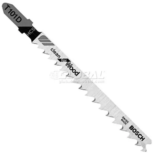 BOSCH® 4" Wood Cutting T-Shank Jigsaw Blade, T101D, 6 TPI, 5-Piece