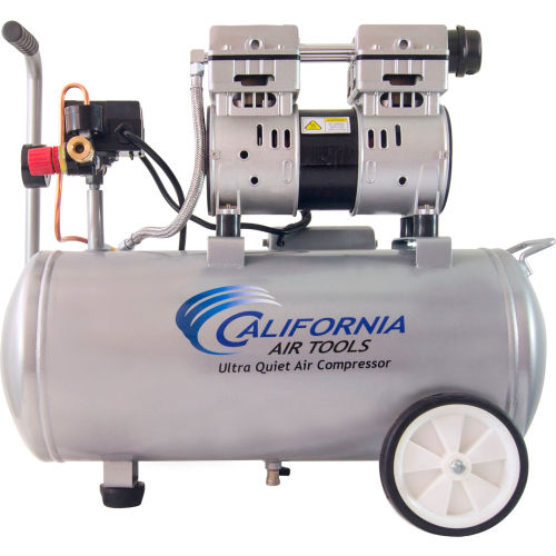 California Air Tools CAT-8010, Portable Electric Air Compressor, 1 HP, 8 Gal, Horizontal, 2.2 CFM