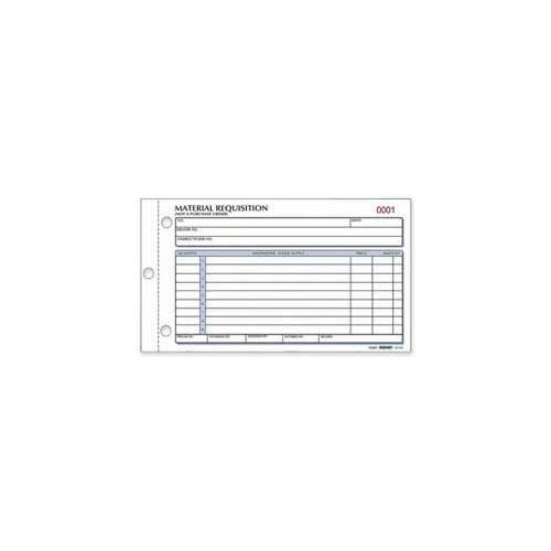 Rediform® Material Requisition Book, 2Part, Carbonless, 41/4" x 77/8