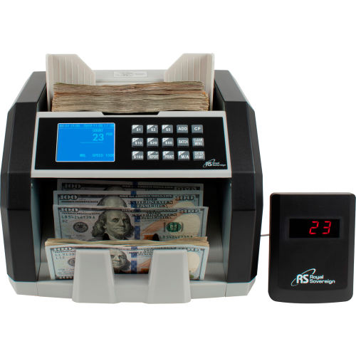 Royal Sovereign® Front Load Bill Counter with 3 Phase Counterfeit Detection w/ External Display