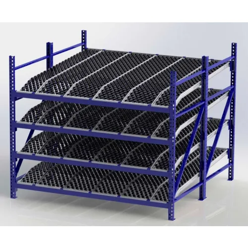 Unex Rr99k2w8x8 S Gravity Rack Knuckled Span Track Wheel Bed Starter 96w X 96d X 84h W4 Levels 3328