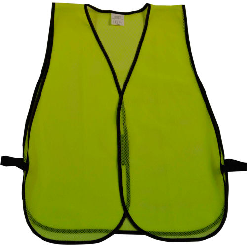 Petra Roc Non-ANSI All Purpose Safety Vest, Polyester Mesh, Lime, One Size