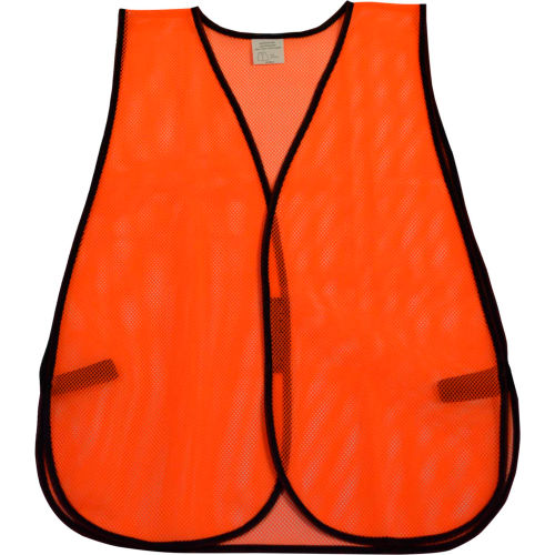 Petra Roc Non-ANSI All Purpose Safety Vest, Polyester Mesh, Orange, One Size