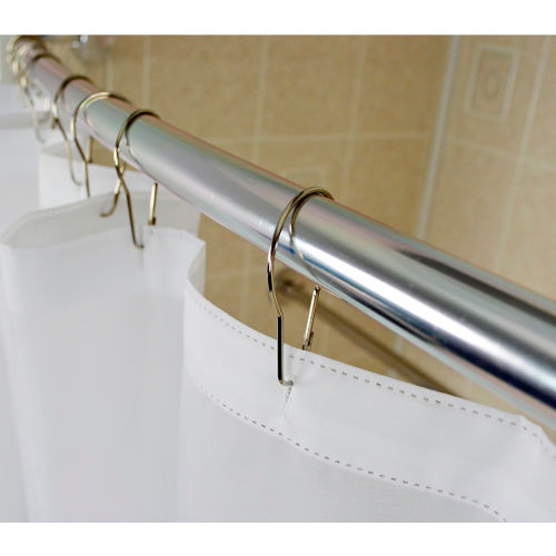 R&R Textile Shower Curtain Pin Hooks - Chrome - 12 per Pack - Pkg Qty 25