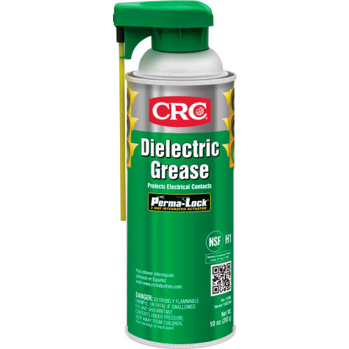 CRC Dielectric Grease, 10 Wt Oz, Aerosol, Silicone, Translucent to