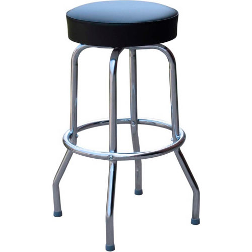 Richardson Seating Swivel Barstool - 24"H - Black