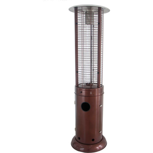 Hiland Glass Tube Patio Heater, 40,000 BTU, Propane, Bronze