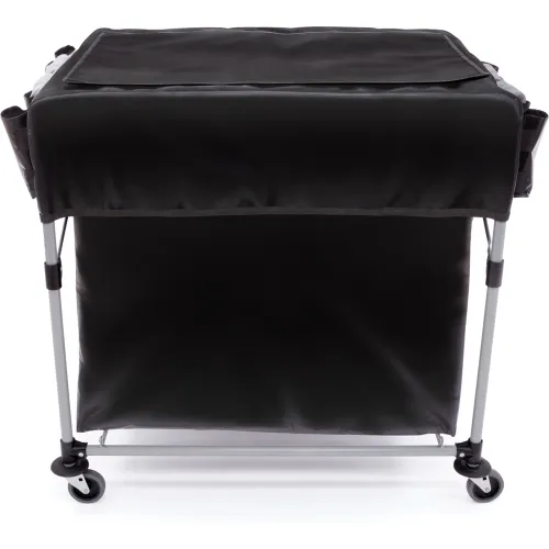 Rubbermaid 8-Bushel Collapsible X-Cart, Black