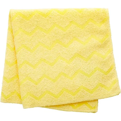 Rubbermaid® HYGEN™ Microfiber Cloth, 16 x 16, Yellow, 12/PK