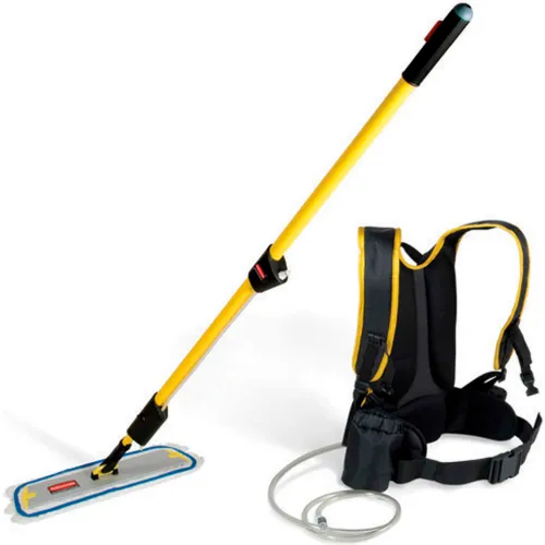 Rubbermaid® 56 Black/Yellow Aluminum Flow Flap Mop Finish Kit, 1.5 Gallon  Capacity