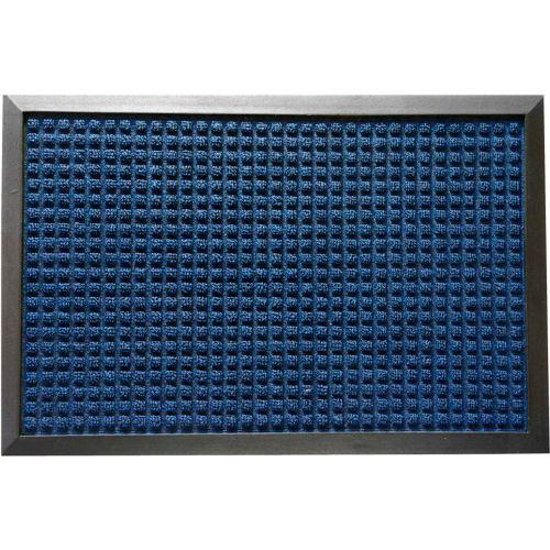 Rubber-Cal Nottingham Entrance Mat 3/8" Thick 2' x 3' Blue