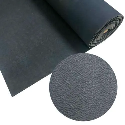 Rubber-Cal Tuff-n-Lastic Rubber Runner Mat - 1/8 in x 48 in x 8 ft Rolled  Rubber Flooring - Black