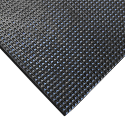 Rubber-Cal Super-Grip Scraper Entrance Mat 3/16" Thick 4' x 6' Black