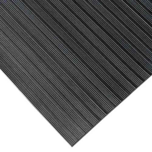 Rubber-Cal Corrugated Fine Rib 1/8 in. x 4 ft. x 10 ft. Rubber