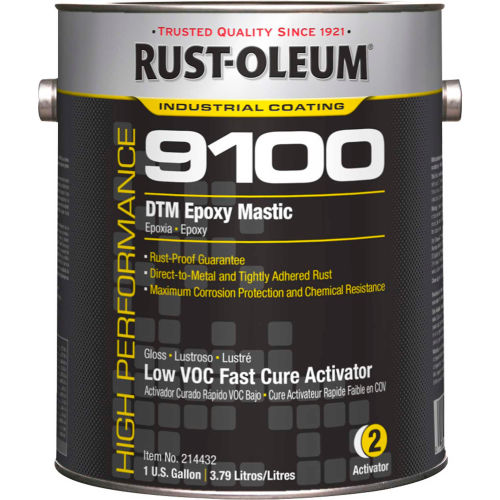 Rust-Oleum 9100 Low VOC Fast Cure Activator (<250 G/L), Gallon Can - 214432 - Pkg Qty 2