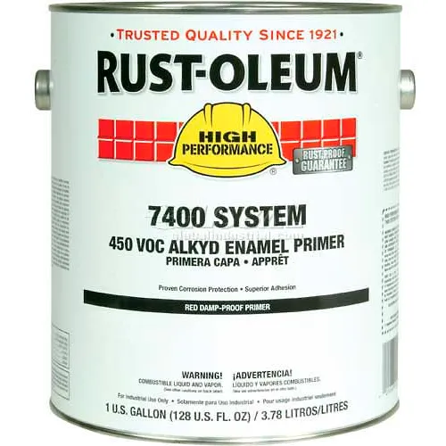 Rust-Oleum V7400 Series <450 VOC DTM Alkyd Enamel Primer, Damp